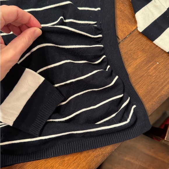 The Limited - sz s. Navy & white striped runched/maternity midsection - Picture 4 of 4